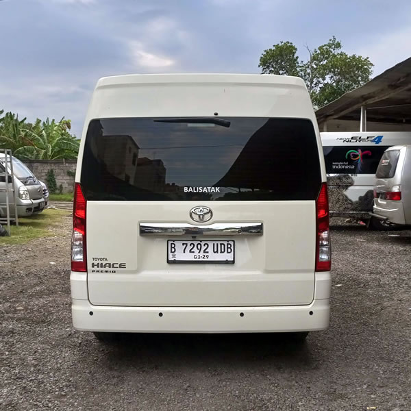 We provide Toyota Premio 14-seater cvan rental with driver for private Bali tours and travel with friends, colleagues, family, official visits, company transportation needs, and other business-related, also airport and hotel transfers, shuttle, pick-up, drop-off services from Ngurah Rai International Airport Denpasar to all destinations in Bali and selected cities in Java
